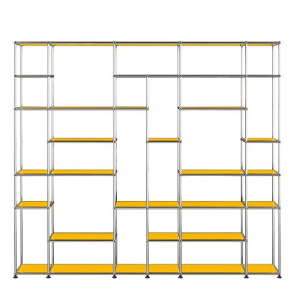 USM Haller Living Room Shelf XXL, Golden yellow RAL 1004