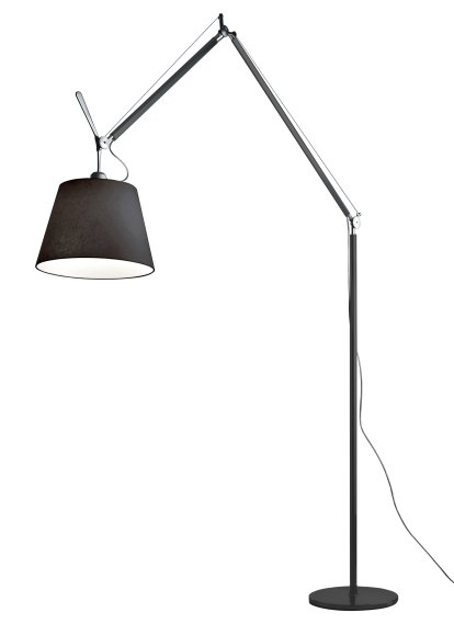 Tolomeo Mega Terra Floor Lamp, Fabric black, 36 cm