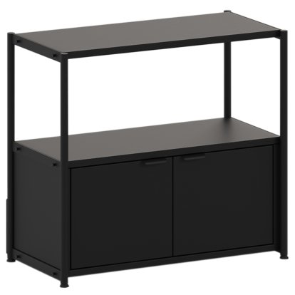 Unit Sideboard M Steel, 1 x double door, Graphite black