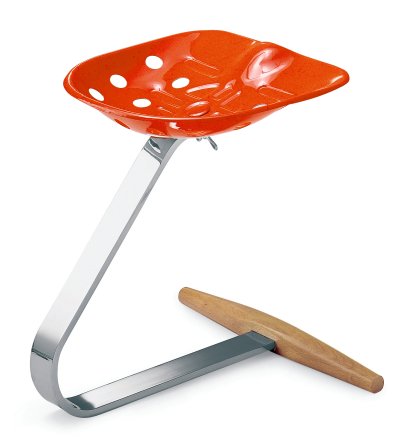 Stool Mezzadro, Orange