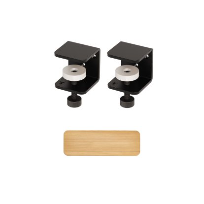 Tiptoe Wall Shelf, Solid Oak, Wall shelf 60 cm, Graphite black