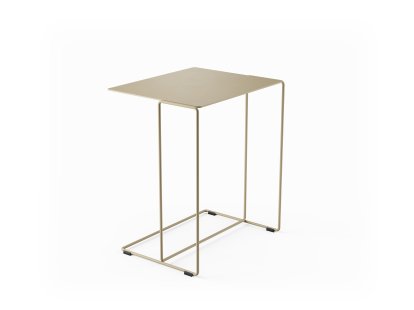 Oki Side Table, H 49 x W 42 x D 34 cm, Matt sand powder-coated, Matt sand powder-coated