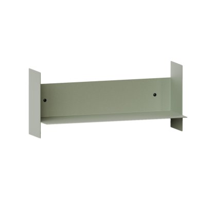 Pli Wall Shelf Classic, 45 cm, Eucalyptus grey, Without hooks