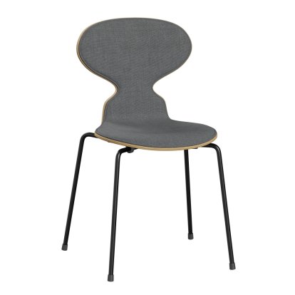 Ant Chair 3101 with Front Padding, Clear varnished wood, Natural oak, Remix 143 - Grey, Black