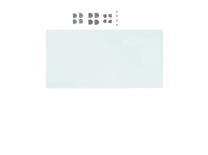 USM Haller Glass Divider Shelf (Tempered Glass) for USM Haller Shelves, 50 cm x 25 cm