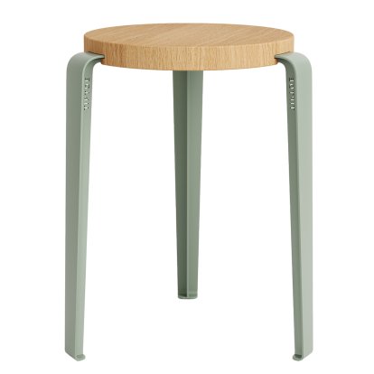 Lou Stool, Solid Wood, Solid oak, Eucalyptus grey