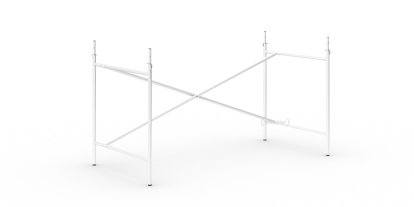 Eiermann 2 Table Frame, White, Vertical,  offset, 135 x 66 cm, With extension (height 72-85 cm)