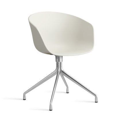 About A Chair AAC 20 Swivel Chair, Melange cream 2.0, Polished aluminium