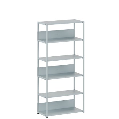 Unit Shelf Steel, 180 cm, Open, Pale blue