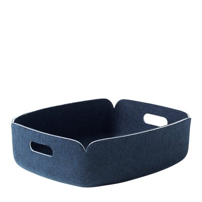 Restore Tray, L 40 cm x W 31 cm , Midnight blue