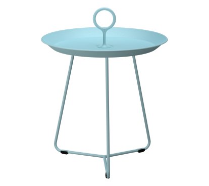 Eyelet Side Table, H 46,5 x Ø 45 cm, Ice blue