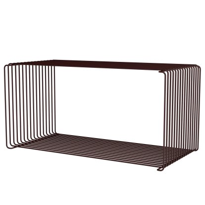 Panton Wire Extended Shelf, 35 cm, Black Red