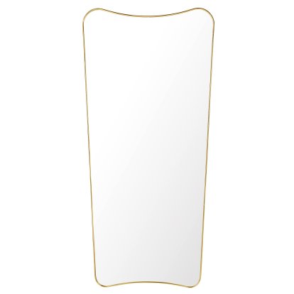 F.A. 33 Wall Mirror, 70 x 146 cm, Polished brass
