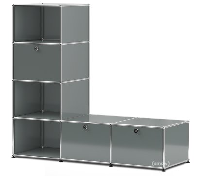 USM Haller Clothes Rack/Bench Type 1, Mid grey RAL 7005