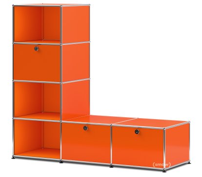 USM Haller Clothes Rack/Bench Type 1, Pure orange RAL 2004