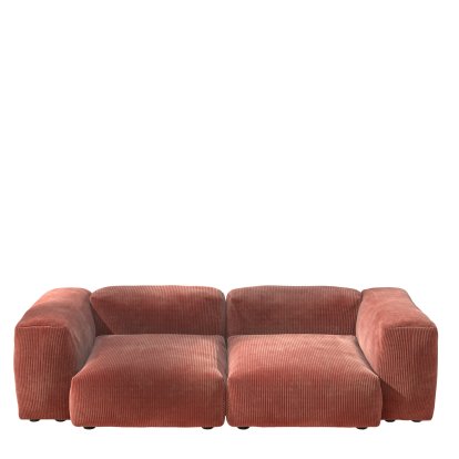 Vetsak Sofa Set 2, M, Cord velours - Brick, Without cushion
