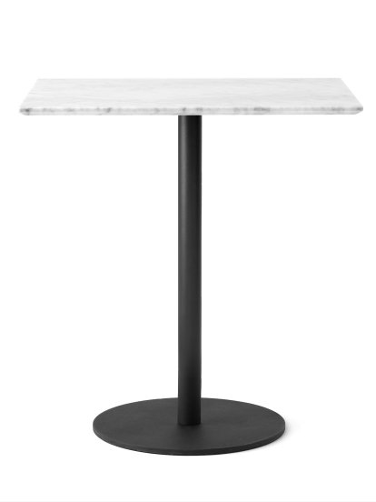 In Between Bistro Table SK16, SK16 rectangular, Bianco carrara / Black