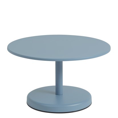 Linear Steel Coffee Table, Ø 70 x H 40 cm, Pale blue