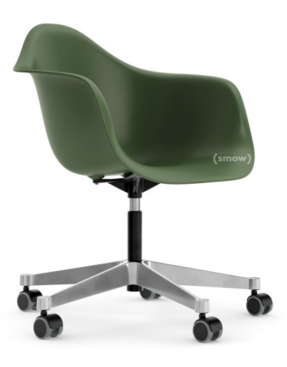 Eames Plastic Armchair PACC, Forest, Without upholstery, Without upholstery