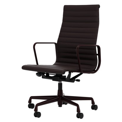 Aluminium Group EA 119, Aluminium powder coated dark-bordeaux, Leather (Standard), Plum