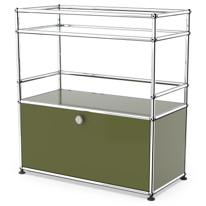 USM Haller Bar Sideboard Type 1, Olive green RAL 6003