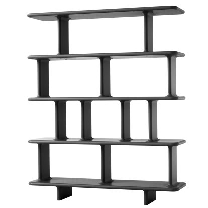 Archivo Shelf JH43 / JH44 / JH45, Black grey, H 168 cm