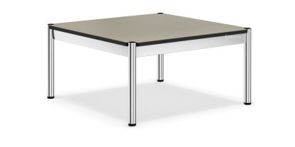 USM Haller Coffee Table, 75 x 75 cm, Linoleum, Pebble