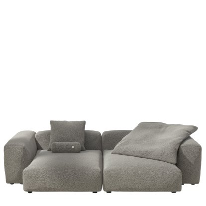 Vetsak Sofa Set 2, XL, Pebble - Platinum, With cushions