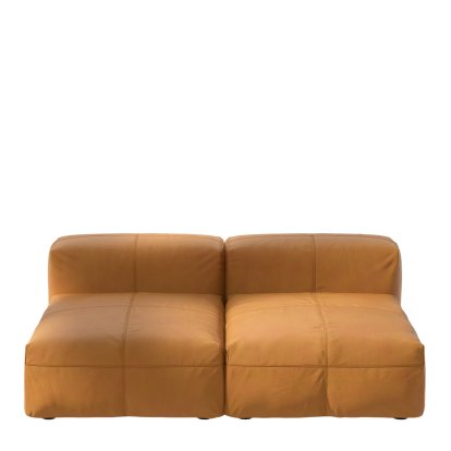 Vetsak Sofa Set 1, M, Leather - Brown, Without cushion