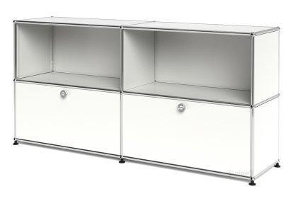USM Haller Sideboard L with 2 Drop-down Doors, Pure white RAL 9010