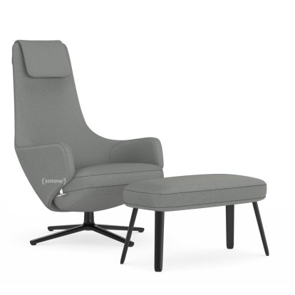 Repos, Chair Repos & Panchina, Fabric Cosy 2 Pebble Grey, 40 cm, Basic dark