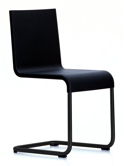 .05 Chair, Non-stackable, Basic dark, Black powdercoated