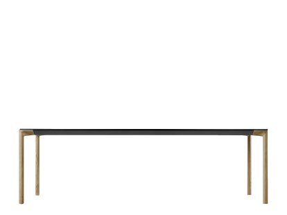 Boiacca Wood Dining table, 140 x 140 cm, Brushed european oak, Black 