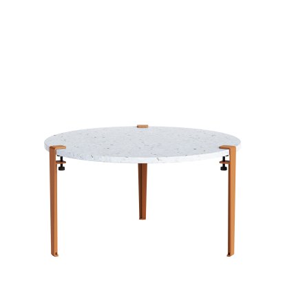 Tiptoe Side Table Pacifico/Venezia, Venezia, Tangerine red