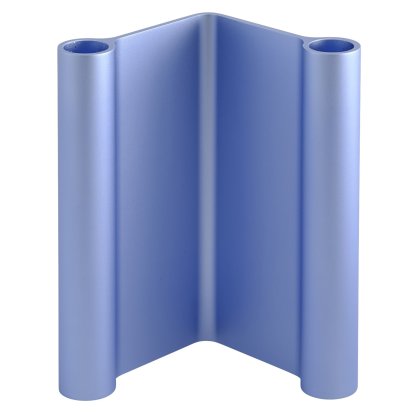 Pair Candleholder, Light blue, H 18 cm