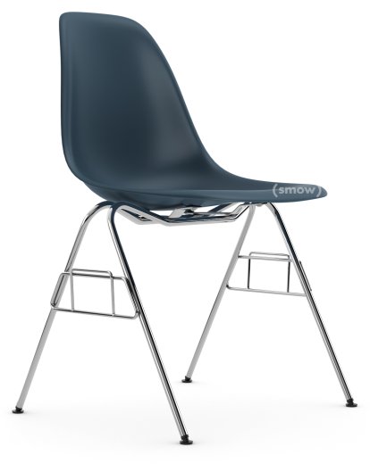Eames Plastic Side Chair DSS / DSS-N, Sea blue, Without upholstery, Without upholstery, Without linking element (DSS-N)