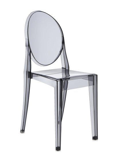 Victoria Ghost Chair, Transparent, Fumé