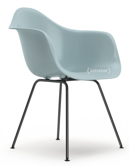 Eames Plastic Armchair DAX, Ice grey, Without upholstery, Without upholstery, Standard version - 43 cm, Coated basic dark