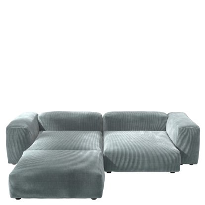 Vetsak Sofa Set 3, Cord velours - Mint, Without cushion