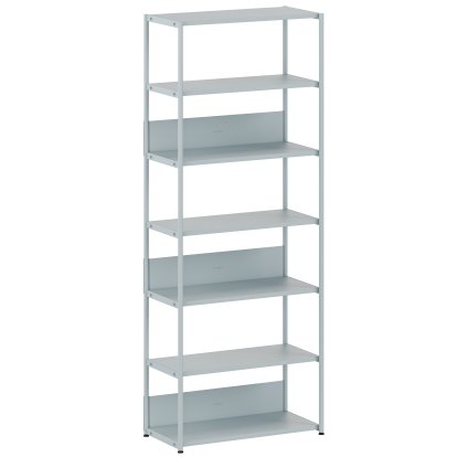 Unit Shelf Steel, 215 cm , Open, Pale blue