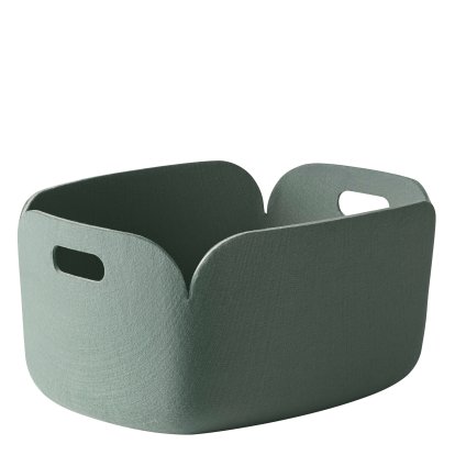 Restore Storage Basket, L 48 cm × W 35 cm, Dusty green